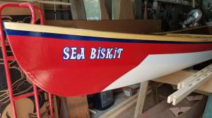 Home made canoe  - 2020 Boat Lettering from Rene B, ME